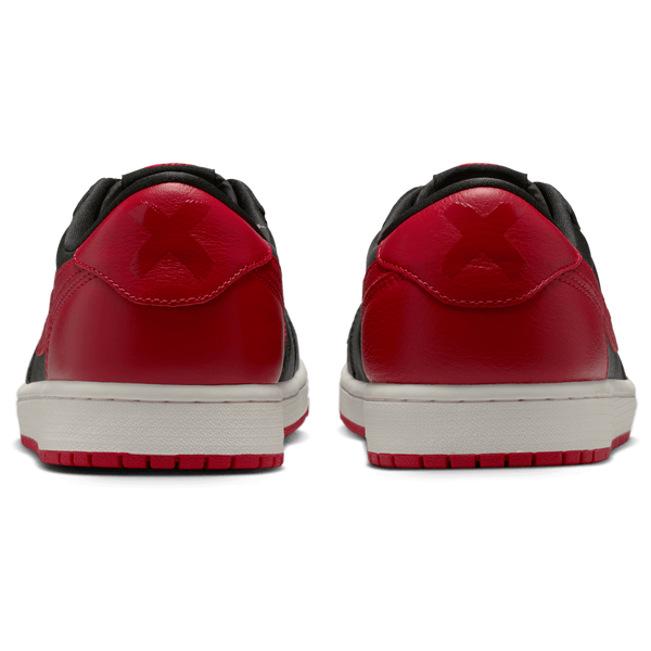 Jordan AJ 1 Retro Low OG 2 - Men's - Black/Black/Varsity Red - Image 3