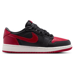 Jordan AJ 1 Retro Low OG - Boys' Grade School - Black/Red/White