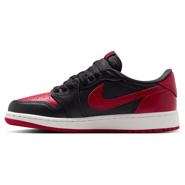 Jordan AJ 1 Retro Low OG - Boys' Grade School - Black/Red/White - Image 2