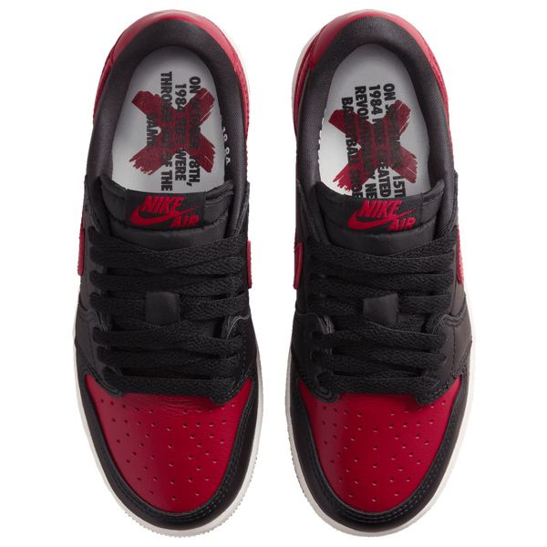 Jordan AJ 1 Retro Low OG - Boys' Grade School - Black/Red/White - Image 4