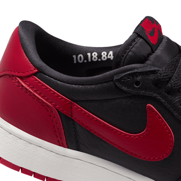 Jordan AJ 1 Retro Low OG - Boys' Grade School - Black/Red/White - Image 10