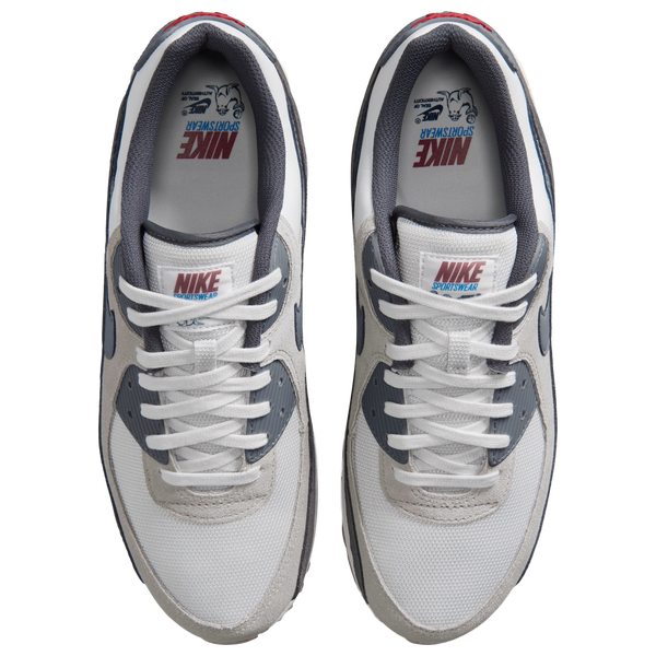 Nike Air Max 90 Premium - Men's - College Grey/Summit White/Particle Grey - Image 4