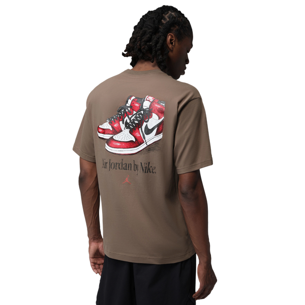 Jordan Brooklyn GFX Sneaker 85 Short Sleeve Crew - Men's - Brown - Image 2