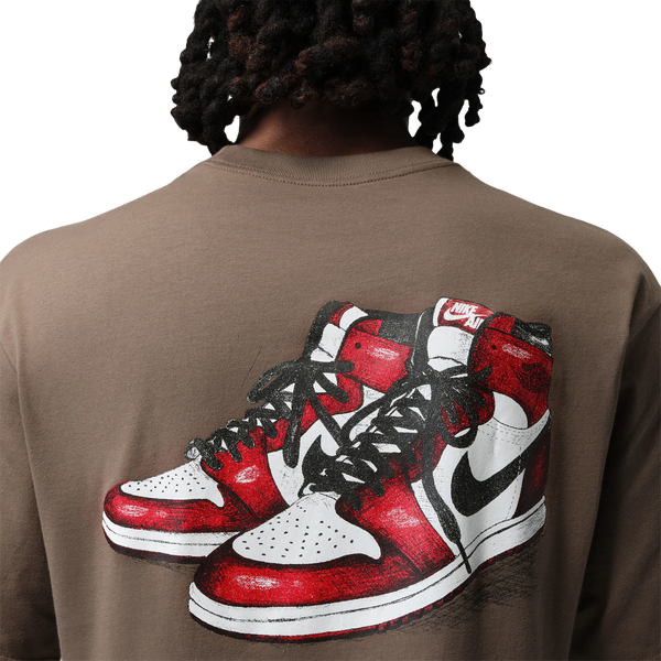 Jordan Brooklyn GFX Sneaker 85 Short Sleeve Crew - Men's - Brown - Image 5