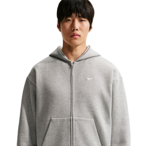 Nike Solo Basketball Full Zip Concept Hoodie - Men's - White/Gray