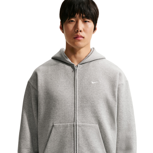 Nike Solo Basketball Full Zip Concept Hoodie - Men's - White/Gray
