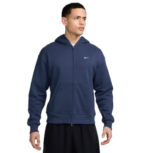 Nike Solo Basketball Full Zip Concept Hoodie - Men's - Navy/White