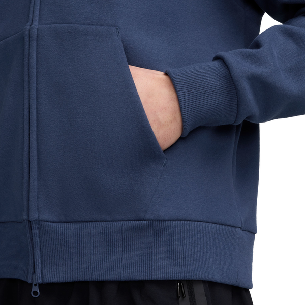 Nike Solo Basketball Full Zip Concept Hoodie - Men's - Navy/White - Image 3