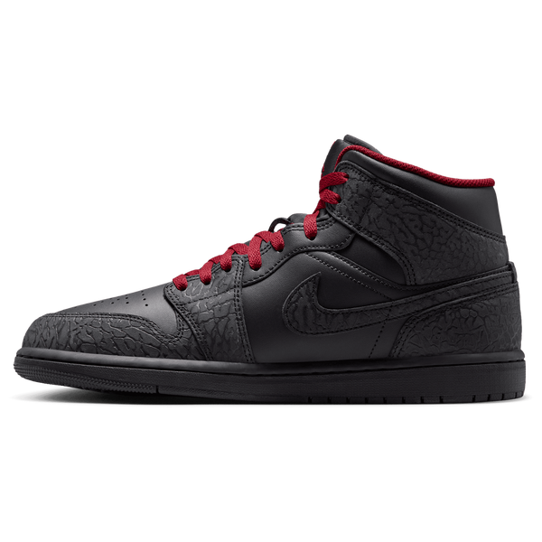 Jordan AJ 1 Mid SE - Men's - Tough Red/Black/Black - Image 2