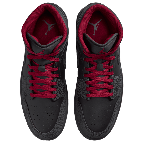 Jordan AJ 1 Mid SE - Men's - Tough Red/Black/Black - Image 4