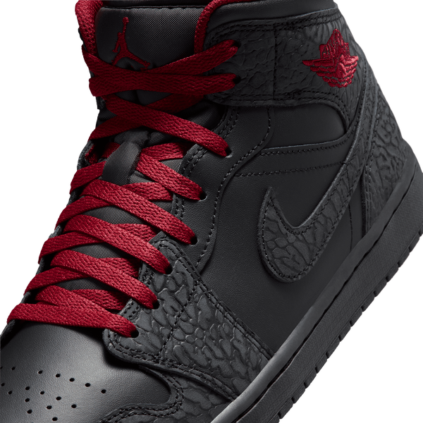 Jordan AJ 1 Mid SE - Men's - Tough Red/Black/Black - Image 7