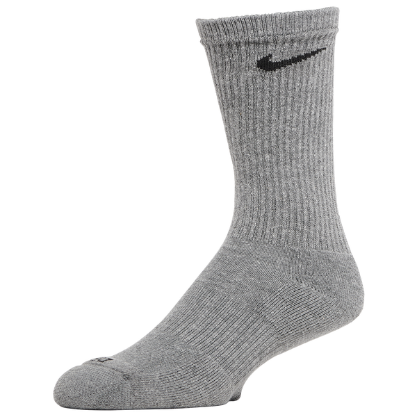 Nike 3 Pack Dri-FIT Plus Crew Socks - Men's - Grey/Black - Image 3