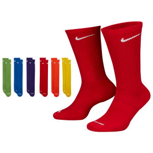 Nike 6 Pack Everyday Plus Cushioned Socks - Men's - Multi/Rainbow