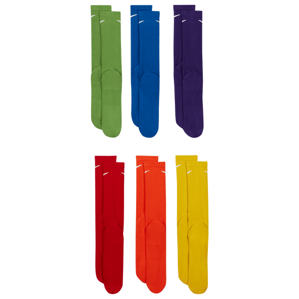 Nike 6 Pack Everyday Plus Cushioned Socks - Men's - Multi/Rainbow - Image 3