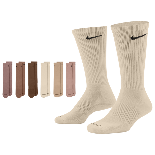 Nike 6 Pack Everyday Plus Cushioned Socks - Men's - Neutral/Multi