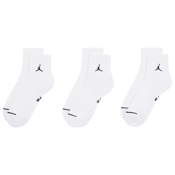 Jordan Every Day Cushioned Ankle 3 Pack - Men's - Black/White - Image 3