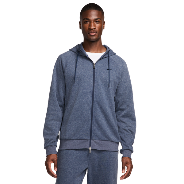 Nike Dri-FIT UV Primary Full-Zip Hoodie - Men's - Obsidian/Heather/Obsidian - Image 3