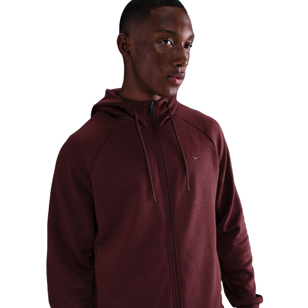 Nike Dri-FIT UV Primary Full-Zip Hoodie - Men's - Dark Team Red/Dark Team Red