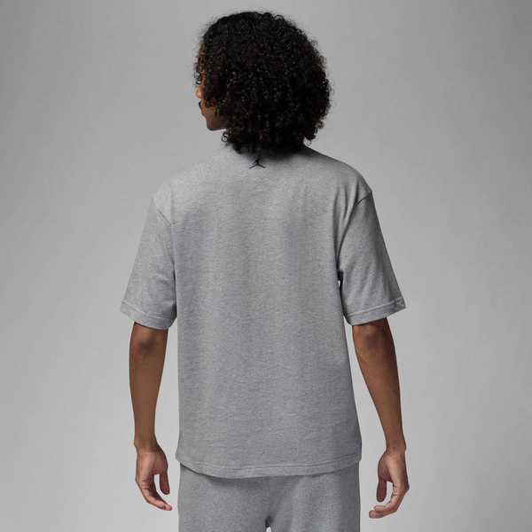 Jordan Brand MJ 23 Short Sleeve Crew - Men's - Carbon Heather/Black - Image 2