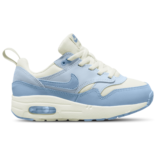 Nike Air Max 1 EasyOn - Girls' Preschool - Sail/Blue