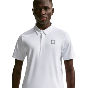 Nike Nikecourt Df Advantage Polo - Men's - White/White/Black