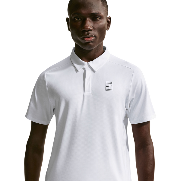 Nike Nikecourt Df Advantage Polo - Men's - White/White/Black