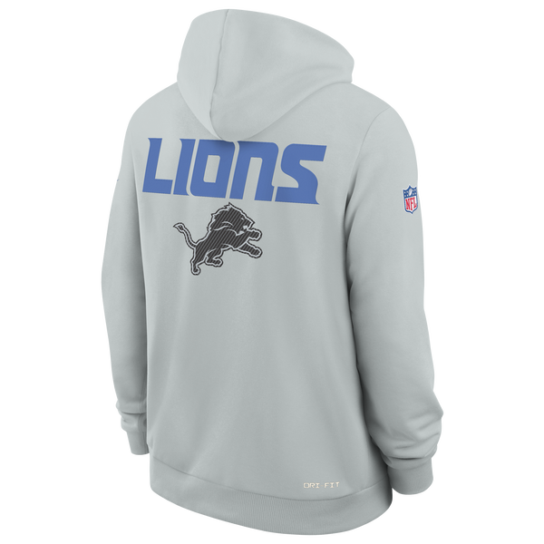 Nike Lions NFL Rival Hoodie - Men's - Silver - Image 3