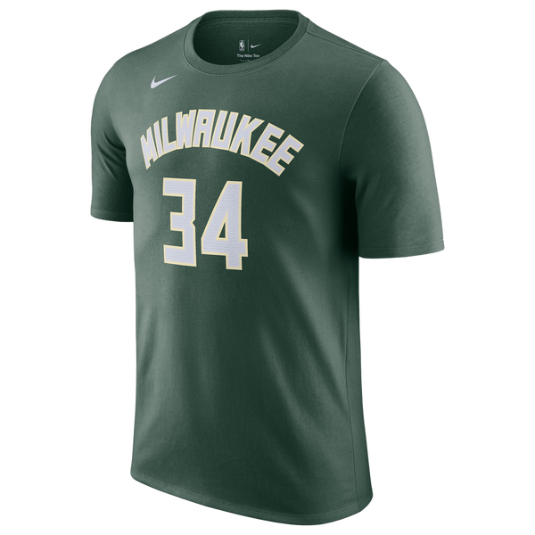 Nike Bucks Name & Number T-Shirt - Men's - Hunter Green - Image 2