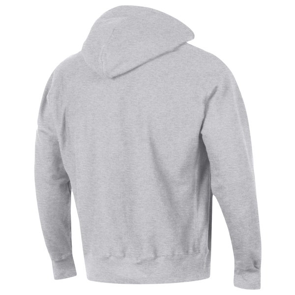 Champion NCAA Reverse Weave Wordmark Hoodie - Men's - Silver Gray - Image 3