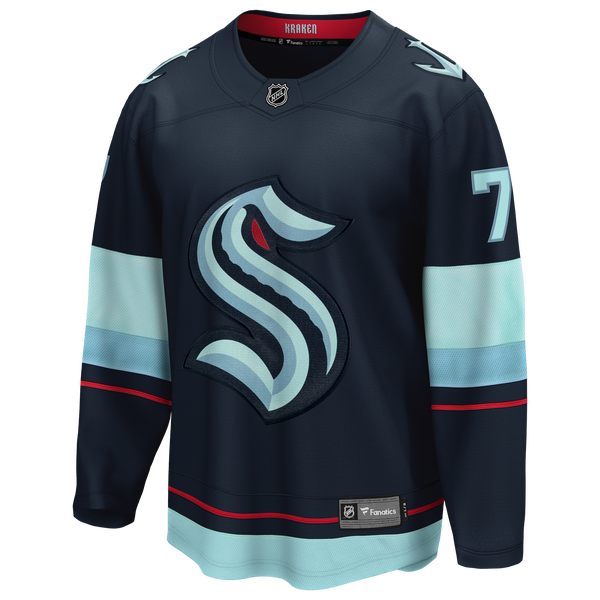 Fanatics NHL Seattle Kraken Breakaway Home Jersey - Men's - Navy - Image 2