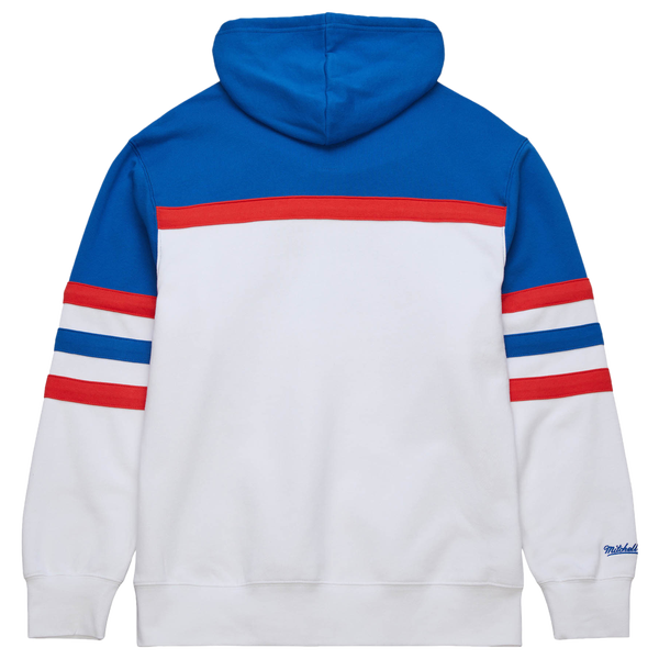 Mitchell & Ness Rangers Head Coach Pullover Hoodie - Men's - White - Image 3
