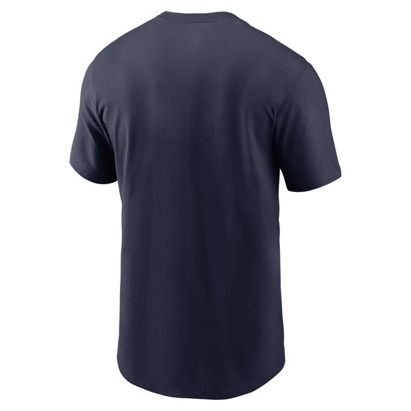 Nike NCAA Wordmark Short Sleeve T-Shirt - Men's - Navy - Image 3