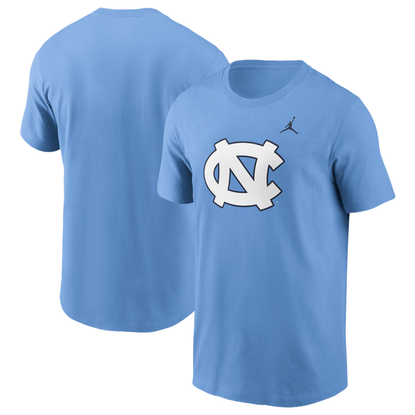 Jordan North Carolina Primetime Evergreen Logo T-Shirt - Men's - Light Blue