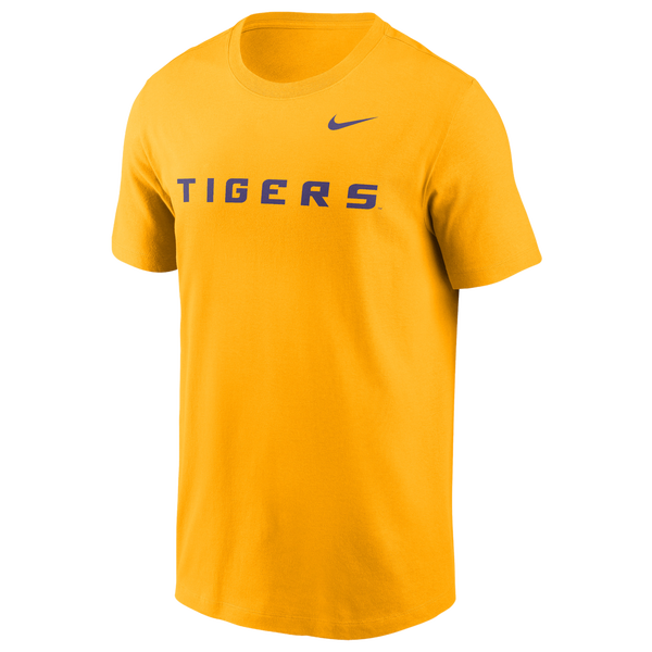 Nike LSU Primetime Evergreen Wordmark T-Shirt - Men's - Gold - Image 2