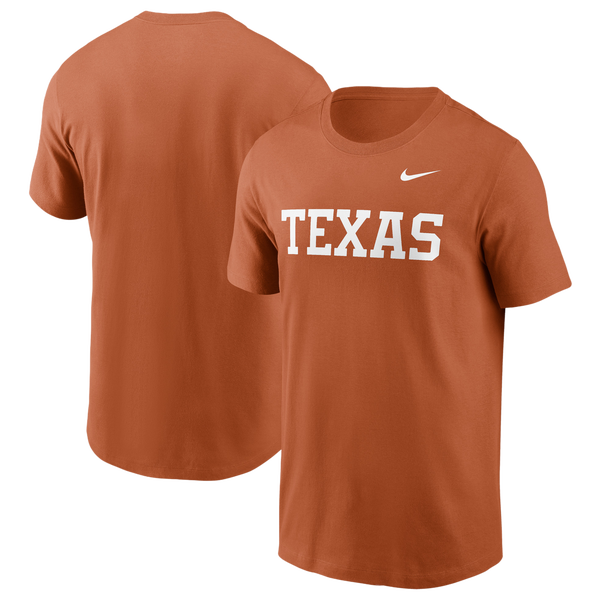 Nike Texas Texas Primetime Evergreen Wordmark T-Shirt - Men's - Burnt Orange