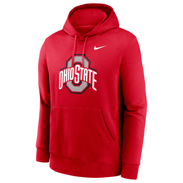 Nike Ohio State Primetime Evergreen Club Fleece... - Men's - Scarlet - Image 2