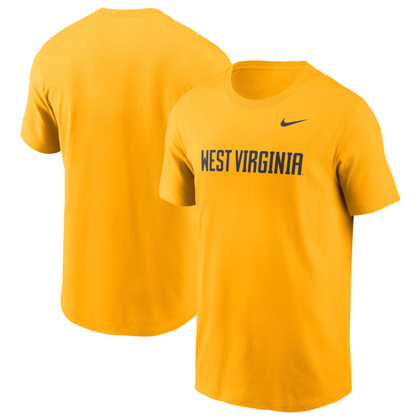 Nike West Virginia Primetime Evergreen Wordmark... - Men's - Gold
