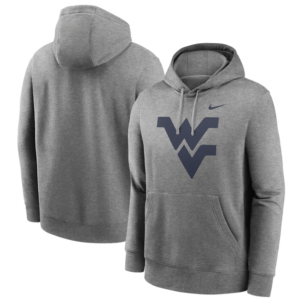 Nike West Virginia Primetime Evergreen Club... - Men's - Heather Gray