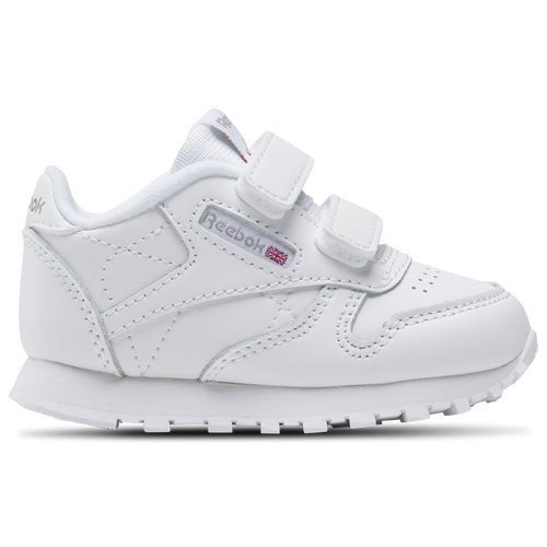 Reebok Classic Leather - Boys' Toddler - White/Carbon/Vector Blue