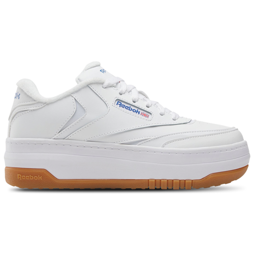 Reebok Club C Extra - Girls' Grade School - Footwear White/Footwear White/Vector Blue