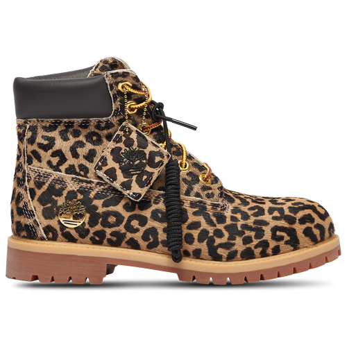 Timberland Premium 6 Waterproof Embossed Boots - Dark Brown/Medium Beige